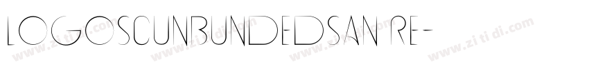 LogoSCUnbundedsan Re字体转换